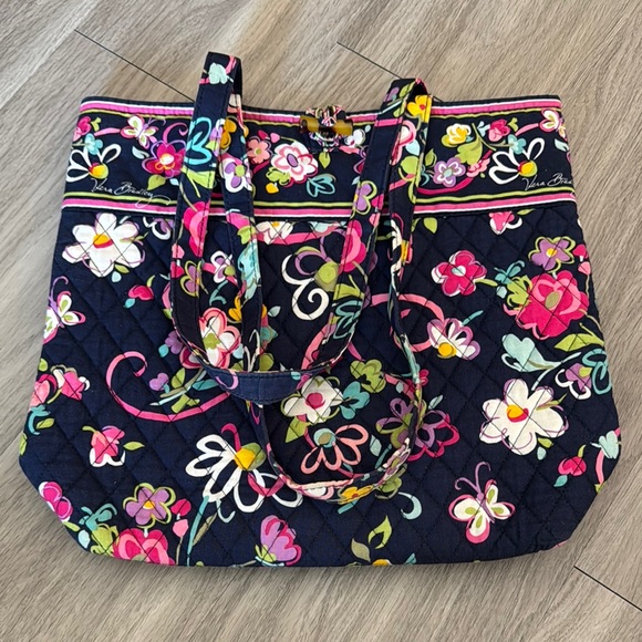 Vera Bradley Handbags - Vera Bradley Ribbons Floral Design Tote Bag